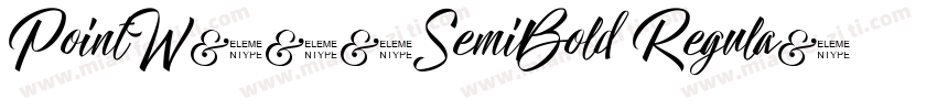 PointW03-SemiBold Regula字体转换